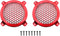 4Inch Grill Cover DGZZI 2PCS 4inch Red Round ABS Plastic Mesh Grilles Car Audio Speaker Covers Woofer Subwoofer Grill...